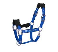 Ensemble licol en nylon et longe pour cheval en nylon Equestro Bleu Cob