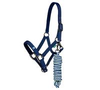 Ensemble licol et longe Amigo Newmarket Bleu Poney