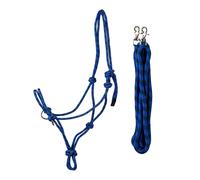 Ensemble licol et longe éthologique pour cheval de Compétition HORKA Bleu Cob