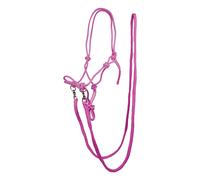 Ensemble licol et longe pour cheval avec rênes HKM Rose Pur-sang