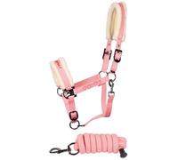 Ensemble licol et longe pour cheval Harry's Horse Love - Rose - Full