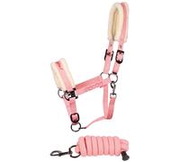 Ensemble licol et longe pour cheval Harry's Horse Love Rose Full
