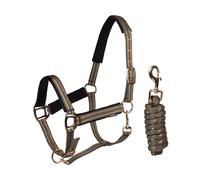 Ensemble licol et longe pour cheval HORKA Deluxe Marron Poney