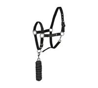 Ensemble licol et longe pour cheval Horze Chicago Noir Full