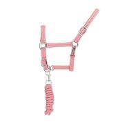 Ensemble licol et longe pour cheval nylon refléchissante Supreme Rose Full