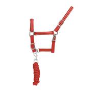 Ensemble licol et longe pour cheval nylon refléchissante Supreme Rouge Full