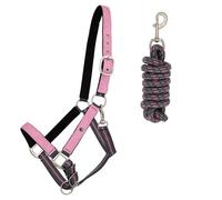Ensemble licol et longe pour cheval QHP Rose Shetland