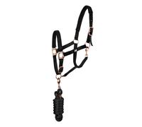 Ensemble licol et longe pour cheval Supreme Noir Full