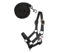 Ensemble licol et longe pour hobby Horse HKM Kids Basic Noir TU