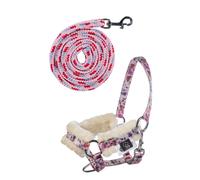 HKM Licol et longe Hobby Horsing Print Fleuri Taille unique