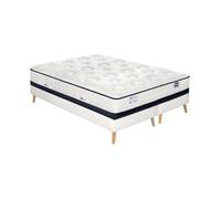 Ensemble L'INEDIT matelas ressorts ensachés 180x200 ferme H27 + 2 sommiers