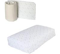 Ensemble linge Nordique + tour de lit 140x70 Rabbits Blanc