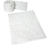 Ensemble linge Nordique + tour de lit 90x50 Rabbits Blanc