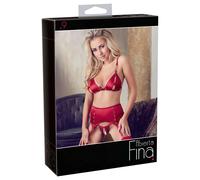 Ensemble Lingerie Chaîne Scintillante Abierta Fina (rouge) - L