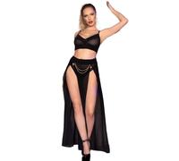 Ensemble lingerie Chilirose avec top et leggings, Taille S, Poids 0.420 Kg, Couleur Noir
