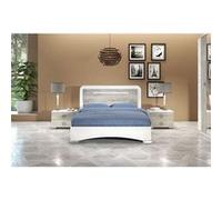 GOYA - Ensemble Lit 160x200cm + 2 Chevets - Altobuy Blanc G
