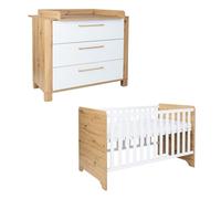 Ensemble lit bébé Marlon artisan Beige G