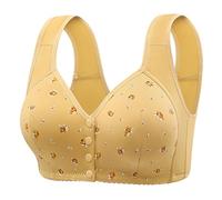 Ensemble Lit Bureau Armoire Enfant Garçon New Fixed Cup Front Open Buckle Underwear Female Non Ring Vest Type Printing Plus Size Bra Body Nouveau Né Humour (Khaki, 40)