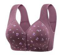 Ensemble Lit Bureau Armoire Enfant Garçon New Fixed Cup Front Open Buckle Underwear Female Non Ring Vest Type Printing Plus Size Bra Body Nouveau Né Humour (Purple, 46)