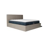 Ensemble lit coffre - MORPHEA FRANCE - Victoria - Matelas à mémoire de forme 30cm - 140x190cm - Beige