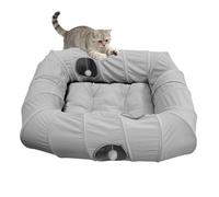 Ensemble lit et tunnel pour chat et Panier rectangulaire 4 façons de chat