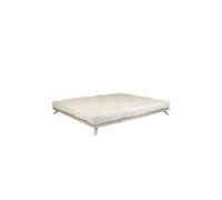 Ensemble lit futon senza Naturel + matelas écru 180x200