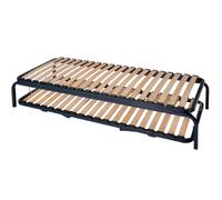 Ensemble lit gigogne - 90x190 - 20 lattes bois - Made in France - Gain de place