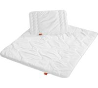 ensemble literie bébé sleepling, couette moyenne toute l'année, couette 100 x 135 cm et oreiller plat, oreiller 40 x 60 cm, fabriqué en UE