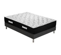 Ensemble literie - EBAC LITERIE - Black + sommier SR15 - 160x200 cm - Très ferme - 26 cm d'épaisseur
