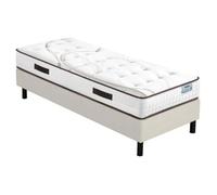 Ensemble literie - EBAC LITERIE - Moorea + Newkit - 90x190 cm - Mousse - Hauteur 25 cm - Ferme