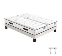 Ensemble literie - EBAC LITERIE - Moorea SR15 - 2x80x200 cm - Mousse - Hauteur 25 cm - Ferme