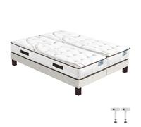 Ensemble literie - EBAC LITERIE - Moorea SR15 - 2x80x200 cm - Mousse - Hauteur 25 cm - Ferme