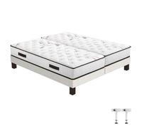 Ensemble literie - EBAC LITERIE - Myriade 4 SR15 - 2x80x200 cm - Mousse - Hauteur 23 cm