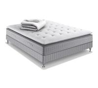 Ensemble literie EXTENSION 140x190 matelas ressorts ensachés H29 ferme avec sommier et couette
