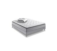 Ensemble literie EXTENSION 140x200 matelas ressorts ensachés H29 ferme avec sommier et couette