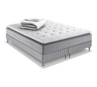 Ensemble literie EXTENSION 160x200 matelas ressorts ensachés H29 ferme avec 2 sommiers et couette