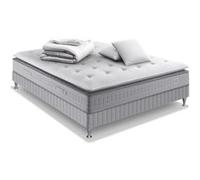 Ensemble literie Extension matelas ressorts ensachés H29 ferme 140 x 190 avec sommier, couette et 2 oreillers