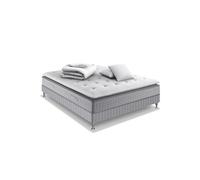 Ensemble literie Extension matelas ressorts ensachés H29 ferme 160 x 200 avec sommier, couette et 2 oreillers