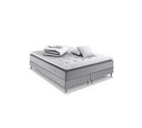 Ensemble literie Extension matelas ressorts ensachés H29 ferme 180 x 200 avec 2 sommiers, couette et 2 oreillers
