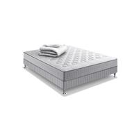 Ensemble literie INITIAL 140x190 ressorts ensachés H23 ferme avec sommier et couette