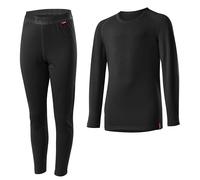 Loeffler Set Transtex-warm Long Sleeve Base Layer Set Noir 140 cm Enfants
