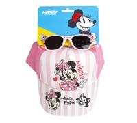 CERDÁ LIFE'S LITTLE MOMENTS Ensemble casquette et lunettes de soleil Minnie pour garçons et filles - Lunettes et casquette Minnie style moderne et résistant, Rosé, taille unique