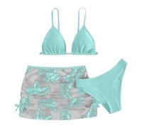 Ensemble Maillot De Bain Menstruel Adolescente 3 Pieces Ado Fille Maillots De Bain Menstruel Ronde Maillot Ans été Regle Swimsuit Deux Pièces Natation Piscine Plage Nager 9-16 Ans