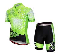 Ensemble maillot de cyclisme pour homme à manches courtes + short rembourré 5D S à 3XL