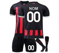 Ensemble Maillot de Football Fille et garçon 2025/2026 - Personnalisable avec nom et numéro - Kit Complet - Idéal pour Les entraînements et Les matchs A