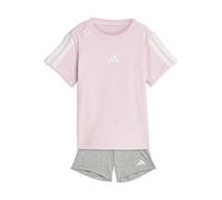 ADIDAS SPORTSWEAR Survêtement 'Essentials' gris chiné / rose / blanc, Taille 98
