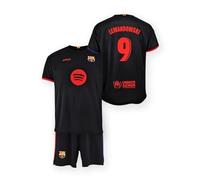 Ensemble Maillot et Short FC Barcelone 2.EQ 2024/25 - REPLICA, Licence Officielle - Numéro 9 LEWANDOWSKI, Taille Enfant 8 Ans