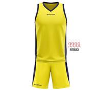givova KIT Power Interlock Giallo/BLU TG. M