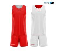 Ensemble maillot et short réversible Givova Rouge M