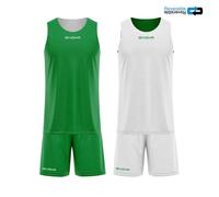 Ensemble maillot et short réversible Givova Vert 3XL